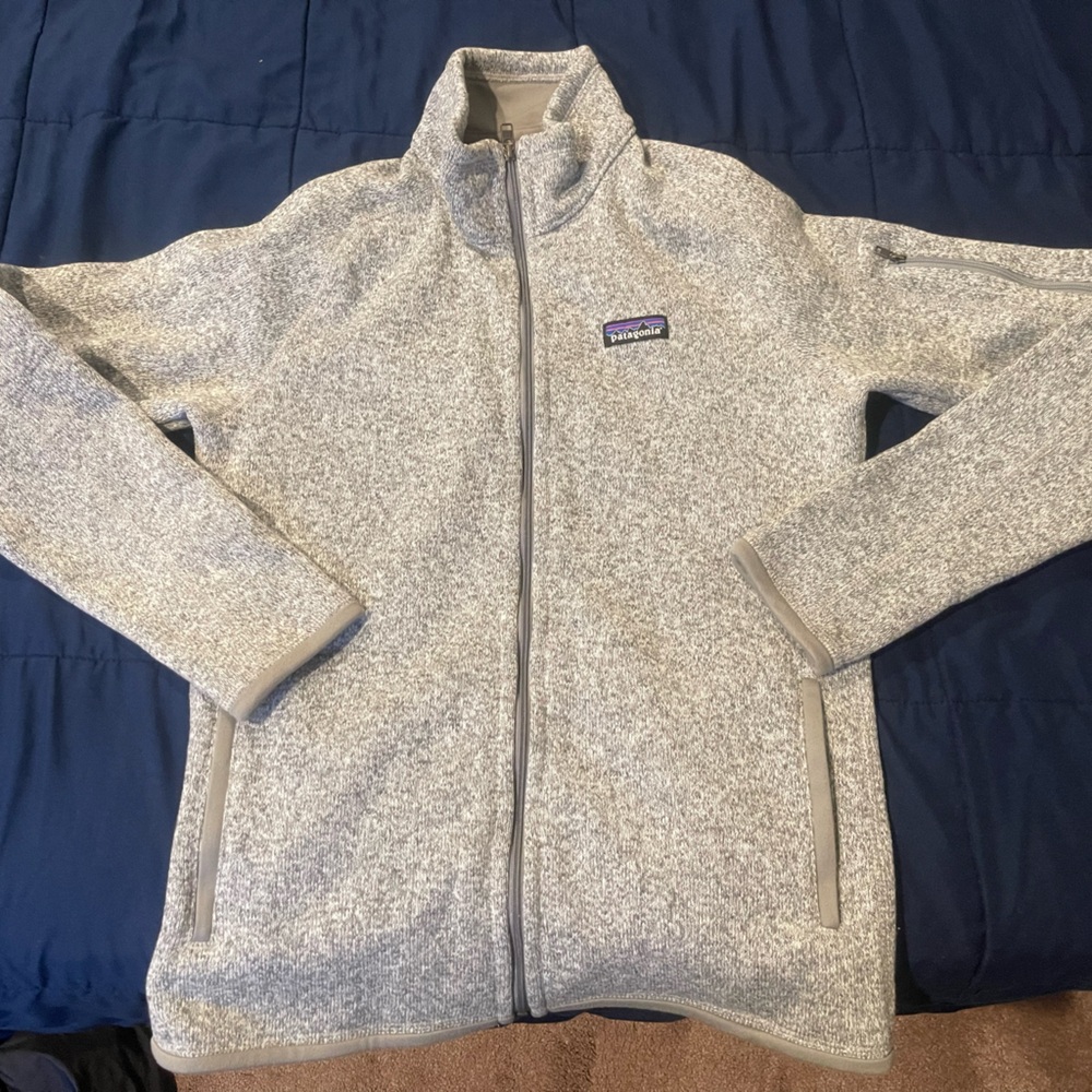 Womens Patagonia Better Sweater Fleece Jacket in Birch White